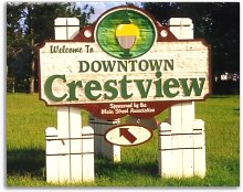 Welcome to Downtown Crestview, Florida.