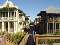 The styles of architecture of Rosemary Beach, Florida are wide and varied.